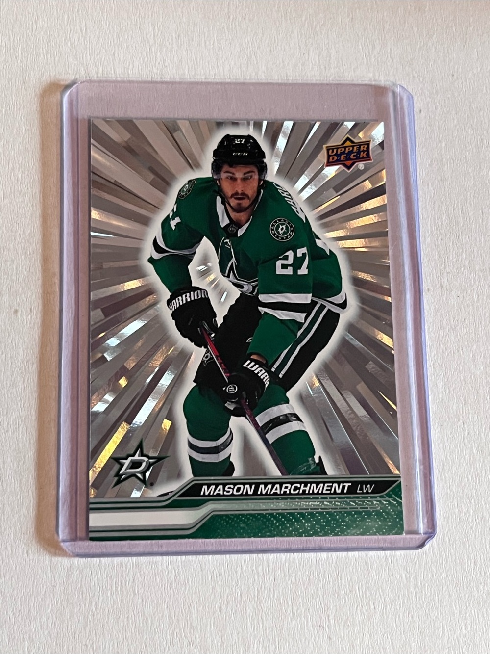 2024–25 Upper Deck Series 1 – Silver Outburst Parallel #65 (Mason Marchment)